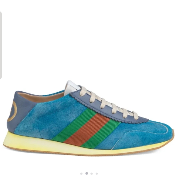 gucci rocket suede sneaker